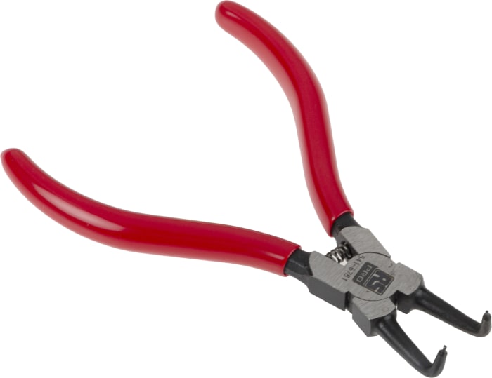 RS PRO Circlip Pliers, 125 mm Overall, Bent Tip