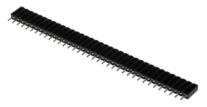 E-TEC Straight Through Hole Mount PCB Socket, 36-Contact, 1-Row, 2.54mm Pitch, Solder Termination