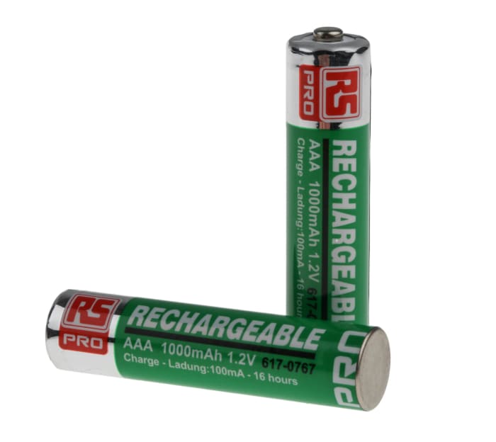 Piles rechargeables AAA 1Ah RS PRO