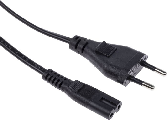 Ancable - Cable de alimentación de CA corto, 1 pie (1.0 ft), 18 AWG Figura  8, cable de alimentación universal compatible con cargadores de batería de