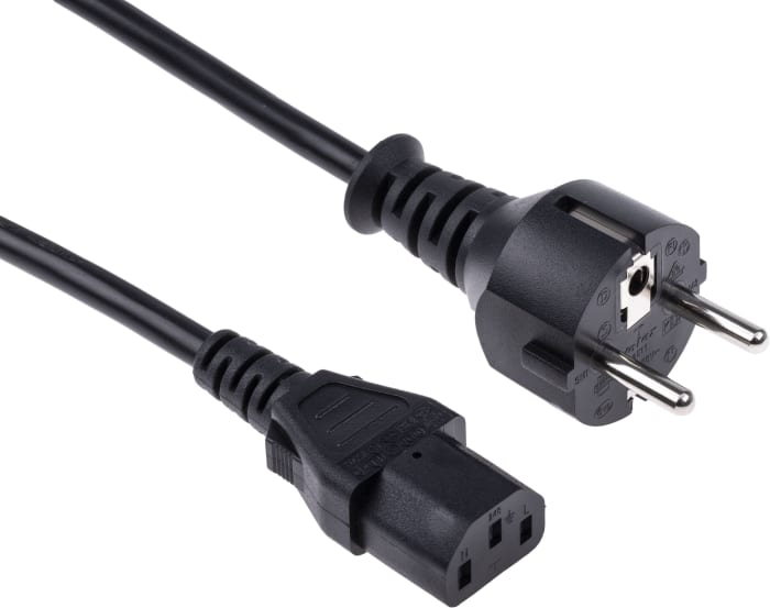 RS PRO | RS PRO IEC C13 Socket to CEE 7/7 Plug Power Cord, 2.5m | 626 .