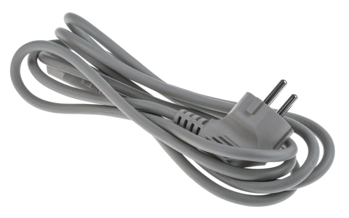 RS PRO IEC C13 Socket to CEE 7/7 Plug Power Cord, 2.5m