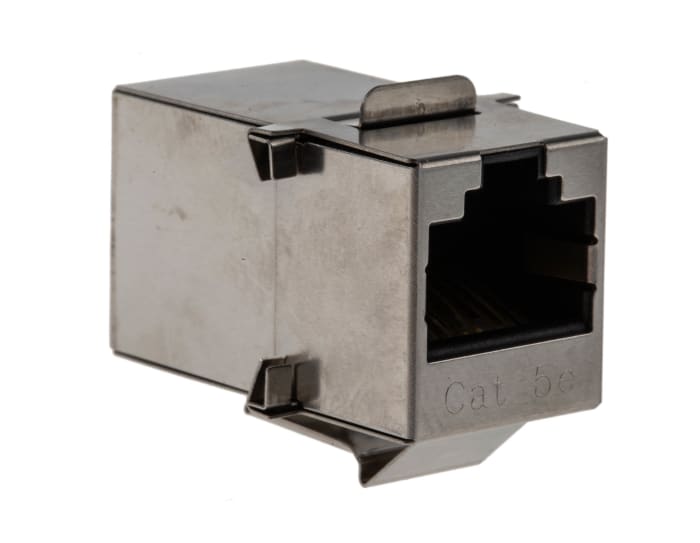 Phoenix Contact VS-08-BU-RJ45/BU Series Single-Port RJ45 Modular Coupler, Cat5e, Shielded