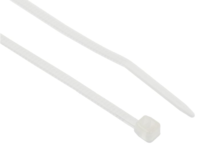 White sub-mini nylon cable tie,71x1.6mm