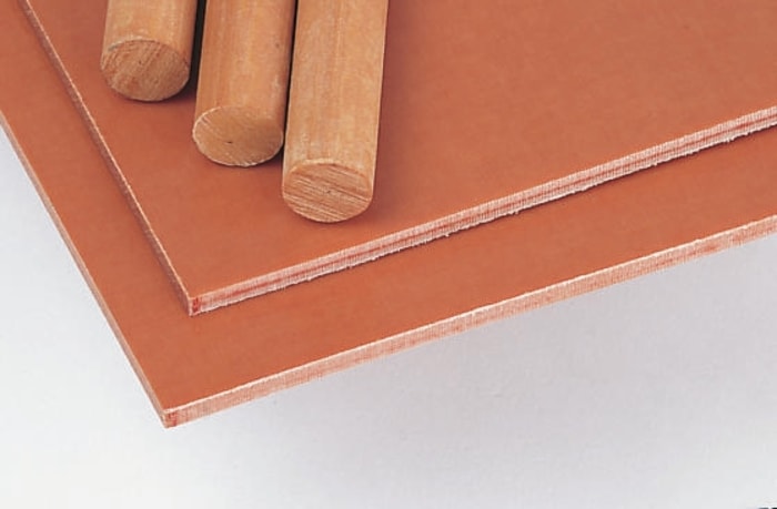 Tufnol® Plastic Sheet, 590mm x 285mm x 20mm, Fine Weave Cotton, Phenolic Resin
