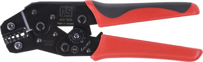 Herramienta de crimpado RS PRO, para cables de 0.5mm² → 6mm², para cables de 0.5 → 6mm², para cables de 24