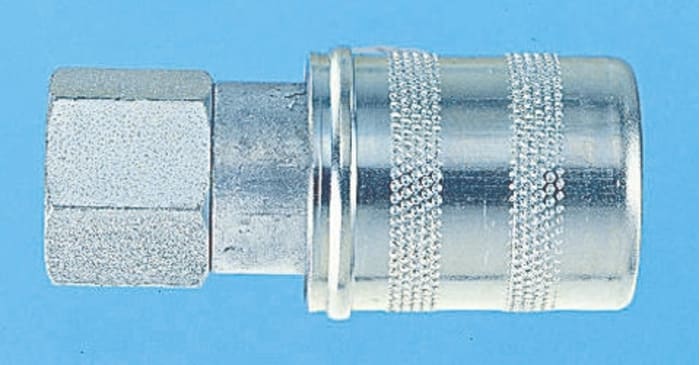 Legris Brass Female Pneumatic Quick Connect Coupling, G 3/8 Female Threaded