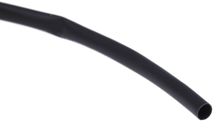 RS PRO Heat Shrink Tubing, Black 3mm Sleeve Dia. x 10m Length 3:1 Ratio