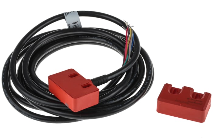 Allen Bradley Guardmaster 440N Series Magnetic Non-Contact Safety Switch, 24V dc, Plastic Housing, 3m Cable