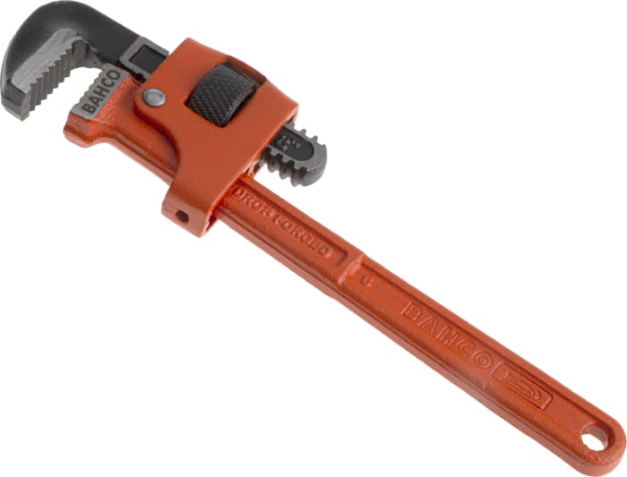 Bahco Pipe Wrench, 185 mm Overall