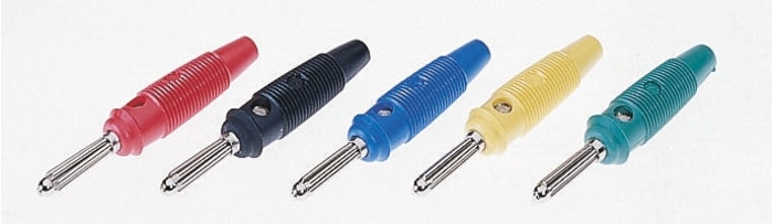 Yellow bunch pin plug screw termination