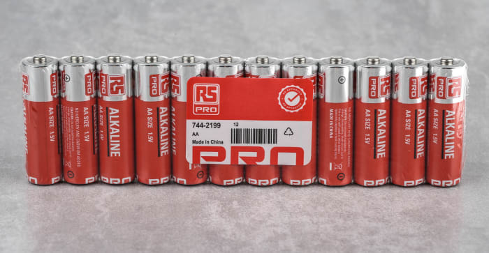 RS PRO Alkaline AA Batteries 1.5V