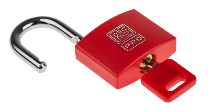 RS PRO | RS PRO Key Brass Padlock Weatherproof, 6 mm Shackle, 43mm Body ...