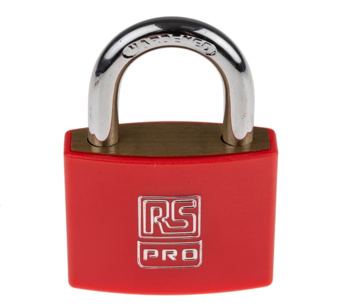 RS PRO | RS PRO Key Brass Padlock Weatherproof, 6 mm Shackle, 43mm Body ...