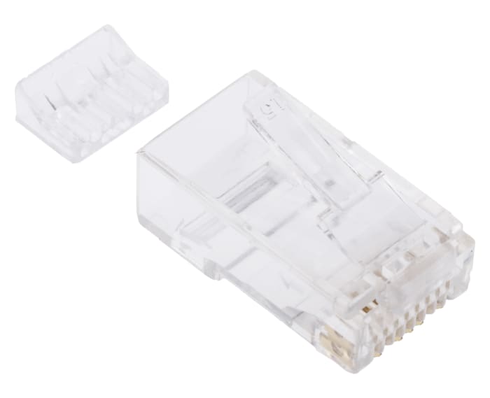 Konektor RJ45 Cat6, Cat6a, Přímý, Kabelová montáž, Samec