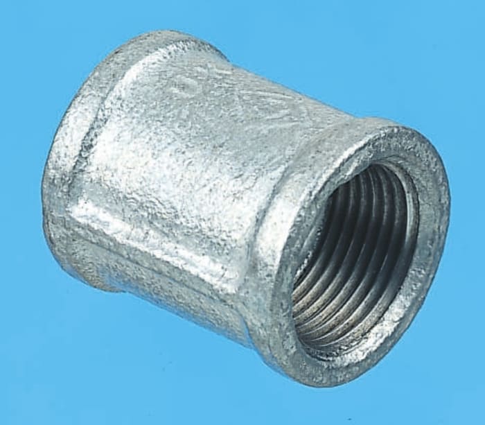 Black equal socket,1/2in BSPT F-F