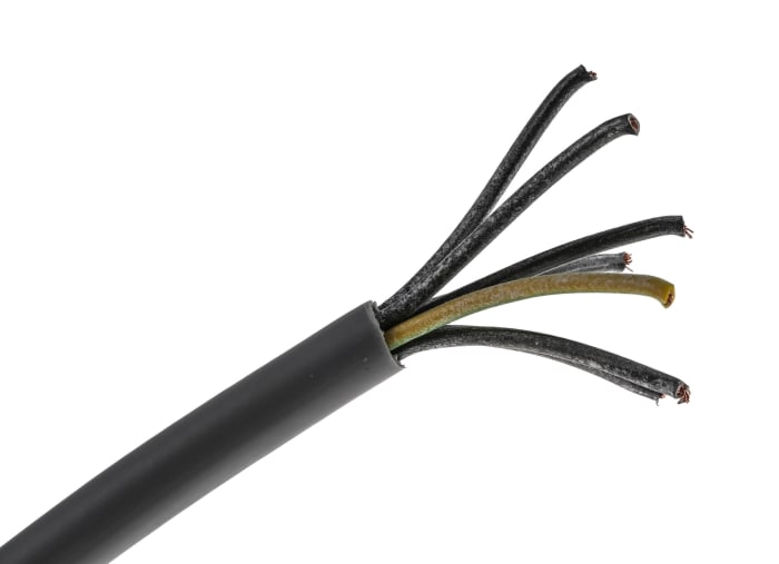 Câble de commande RS PRO, 7 x 1 mm², 17 AWG, gaine en PVC, Gris, 50m