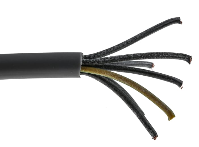 RS PRO | RS PRO Control Cable, 7 Cores 1mm² 17 AWG, Unscreened, 50 m ...