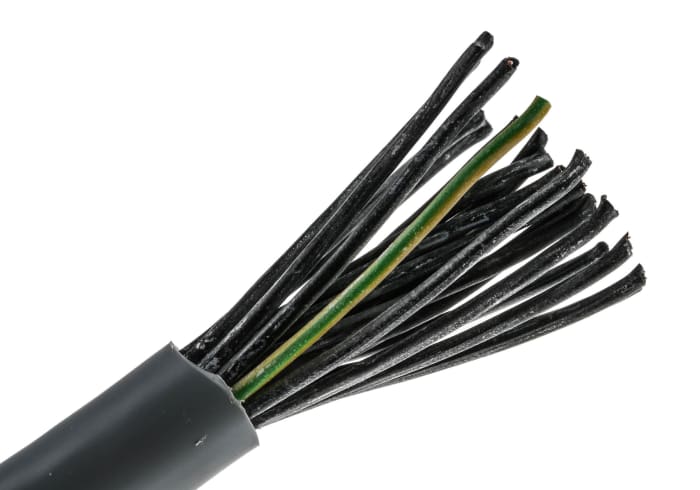 Câble de commande RS PRO, 25 x 0,5 mm², 20 AWG, gaine en PVC, Gris, 50m