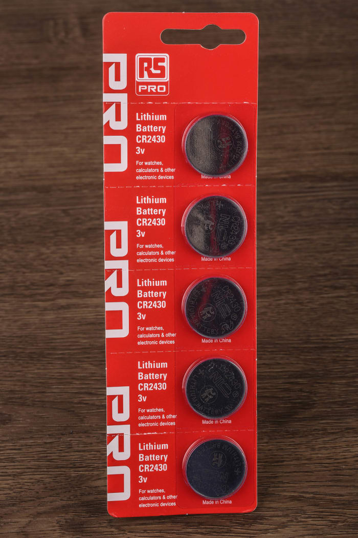 Piles bouton CR2430 RS PRO, 3V, 24.5mm