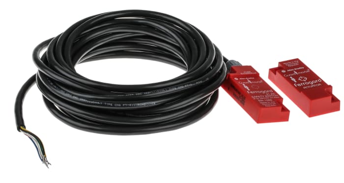 Allen Bradley Guardmaster 440N Series Magnetic Non-Contact Safety Switch, 250V ac, ABS Housing, 2NC, 6m Cable