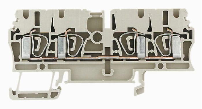 Weidmuller 1608570000 ZDU Series Brown, 2.5mm², Single-Level, Clamp Termination, ATEX