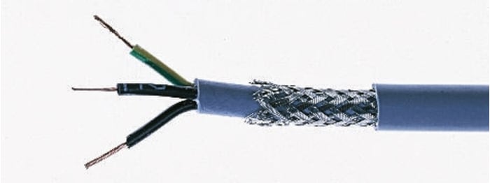 binder Multicore Industrial Cable, 4 Cores, 0.75 mm², Screened, 50m, Grey PVC Sheath