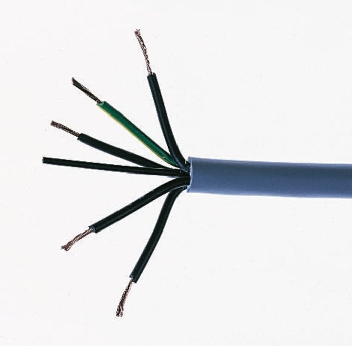 ABB Multicore Industrial Cable, 5 Cores, 0.75 mm², 50m, Grey PVC Sheath, 18 AWG