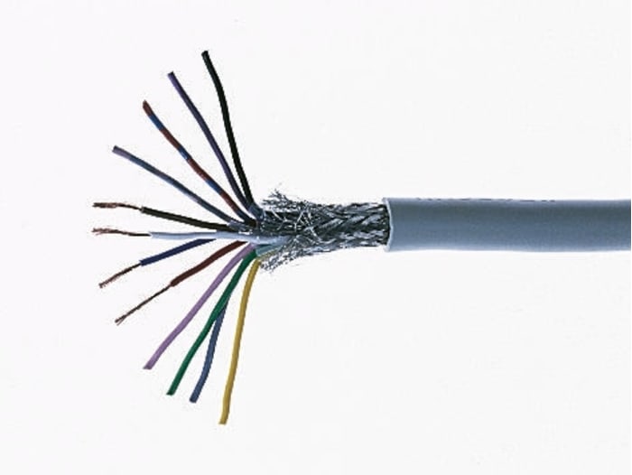 Câble de contrôle CY Blindé ABB ABB LiYCY 60 V, 4 x 0,14 mm, 26, gaine en Chlorure de polyvinyle PVC, Gris, 100m