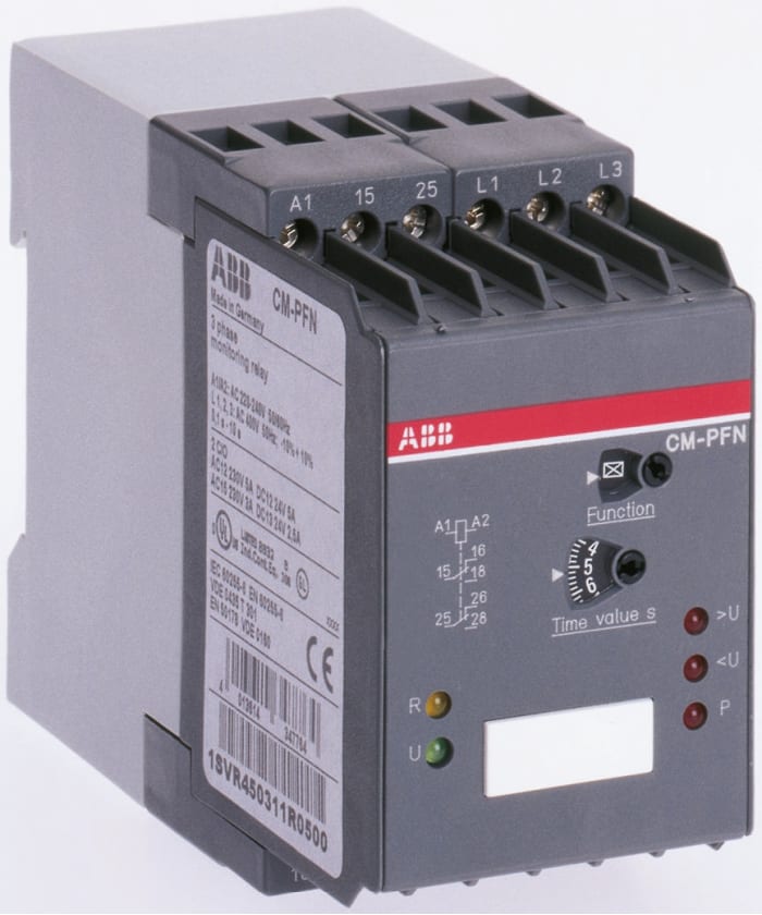 ABB Phase, Voltage Monitoring Relay, DPDT