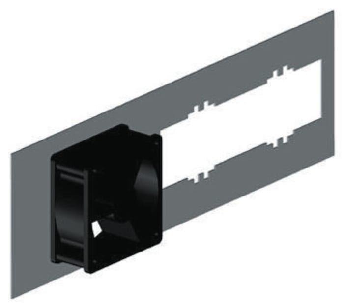 REAR PANEL, VENTILATED, 3U