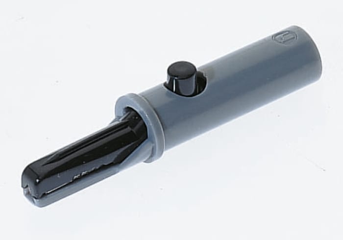 Prise et borne d'essai 4 mm, Mâle, 16A 60 V, 60 V dc, Bleu, Visser