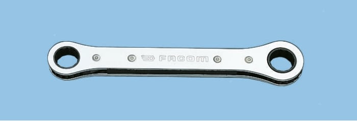 Facom Ratchet Ring Spanner, 12mm, Metric, Double Ended, 170 mm Overall