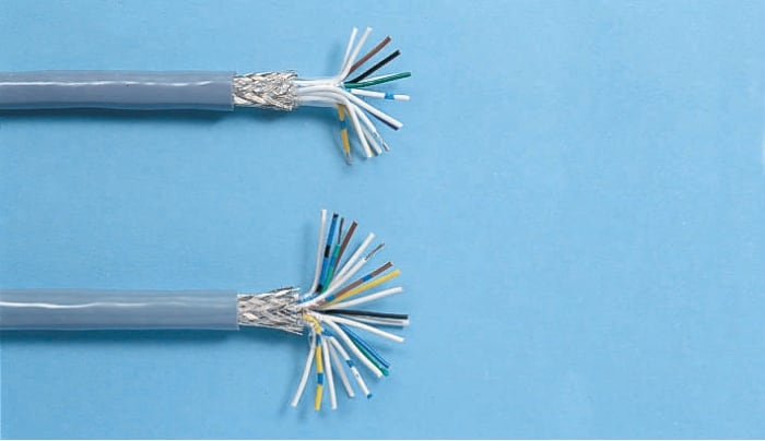 Nexans Multipair Industrial Cable, 2 Pairs, 0.22 mm², 24 AWG, 100m, Screened Shield