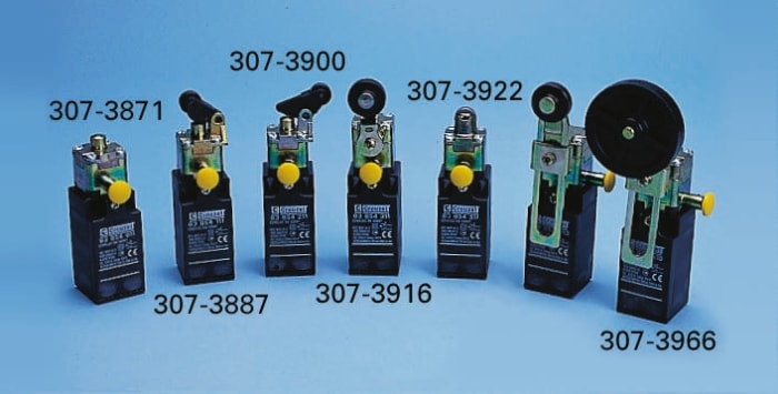 Crouzet Plunger Limit Switch, NO/NC, IP66, SP, Thermoplastic Housing, 380V ac Max, 6A Max