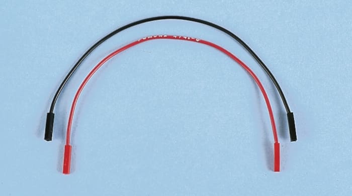Pomona 0.64 mm Connector Test Lead, 3A, 45 V ac, 60V dc, Black, 150mm Lead Length