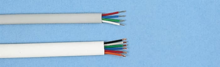 Decelect 8 Core 26 AWG Telephone Cable, White Sheath, 50m