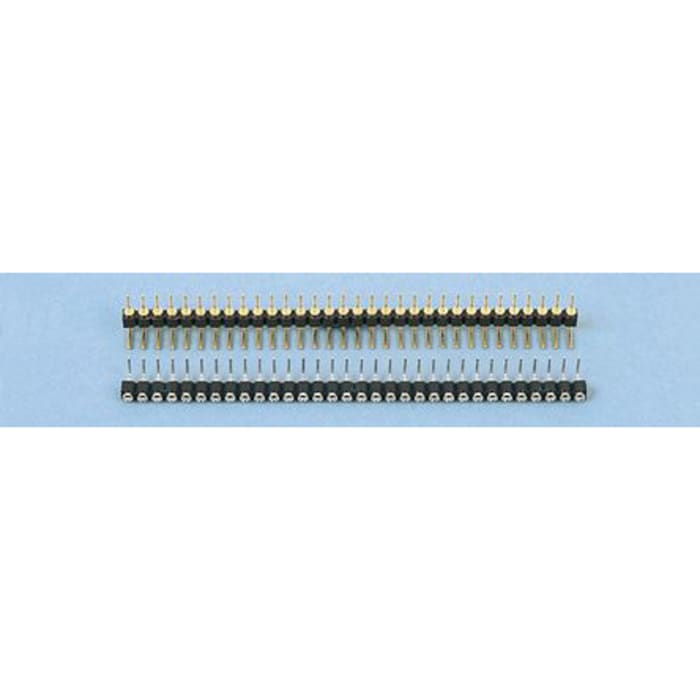 E-TEC SIB Series Right Angle Through Hole Mount PCB Socket, 32-Contact, 1-Row, 2.54mm Pitch, Solder Termination