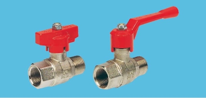 RS PRO Nickel Plated Brass, Manual Ball Valve, BSPP 1/4in