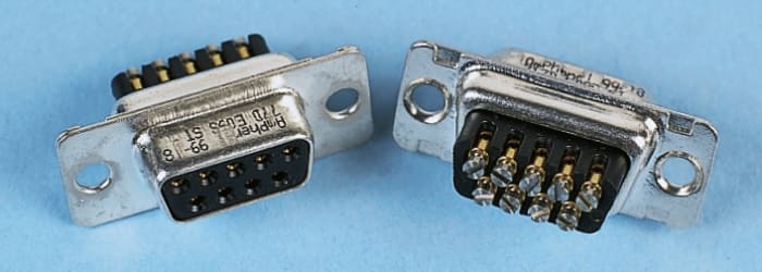 Amphenol Straight, Male, 25 Way, Screw Terminal D-sub Connector