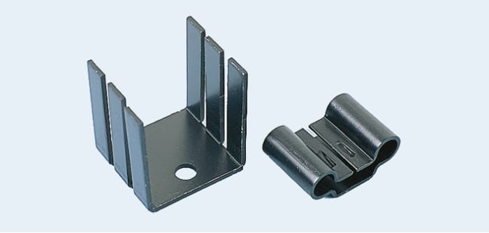 Heatsink, TO-220, 25K/W, 17.78 x 17.8 x 21.59mm, Screw