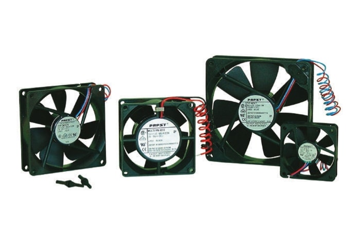 ebm-papst 8300 Series Axial Fan, 48 V dc, DC Operation, 54m³/h, 2.6W, 75mA Max, 80 x 80 x 32mm
