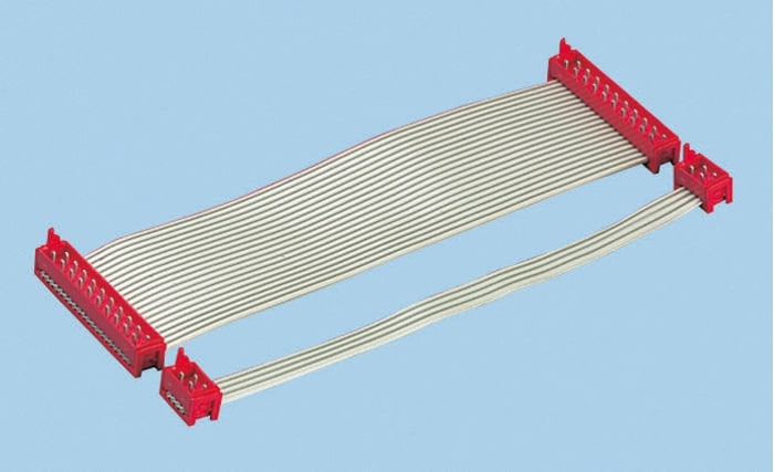 TE Connectivity MICRO-MATCH Series Ribbon Cable Assembly, 150mm Length, Micro-MaTch IDC to Micro-MaTch IDC
