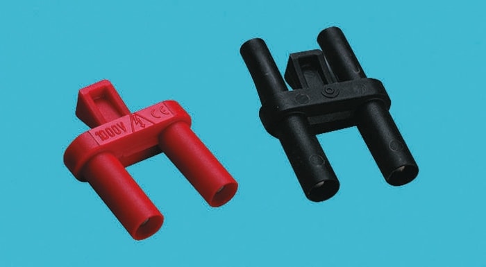 Double Banana Plug - Black