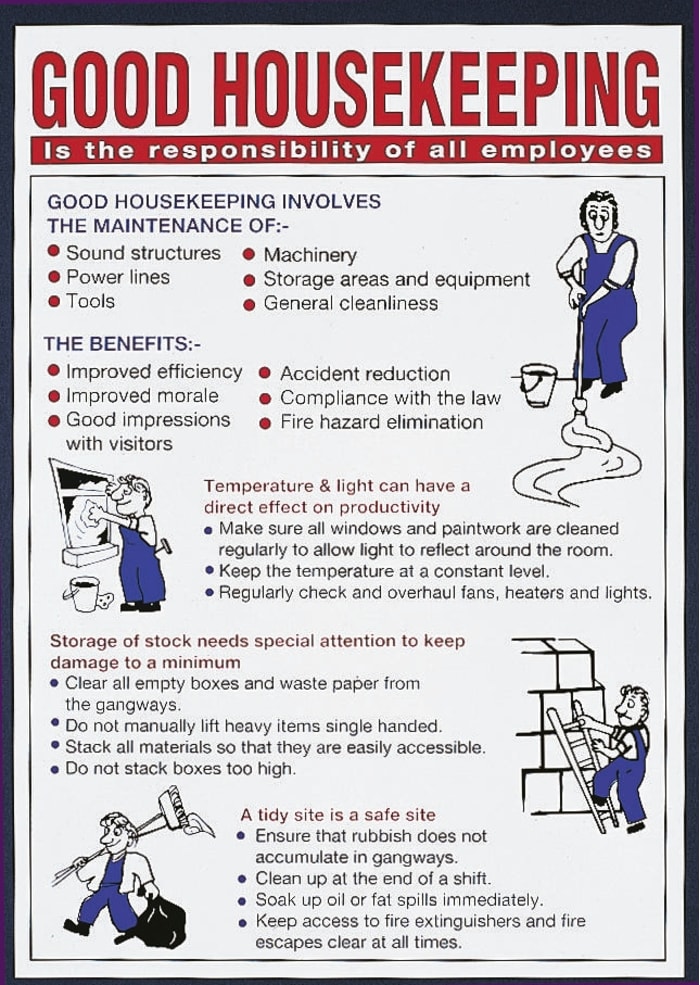 Regulation Safety Wall Chart, Plastic, English, 600 mm, 420mm