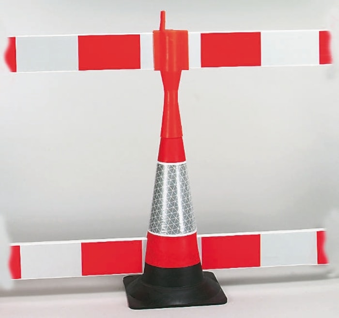 Cône de sécurité JSP, Noir, Hauteur de 750 mm