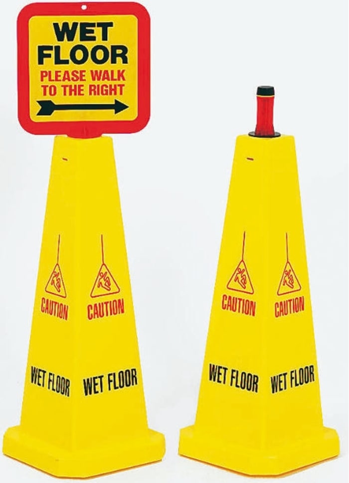 JSP Red, Yellow 25 in Plastic Traffic & Safety Cone