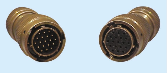 Glenair, Copper Alloy 4 Way Cable Mount MIL Spec Circular Connector Plug, Socket Contacts,Shell Size 8, MIL-DTL-26482