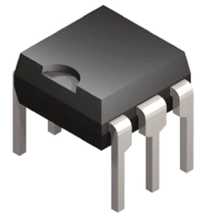 Optoacoplador onsemi de 1 canal, Vf= 1.5V, Viso= 7500 V ac, IN. DC, OUT. Photodarlington, mont. pasante, encapsulado