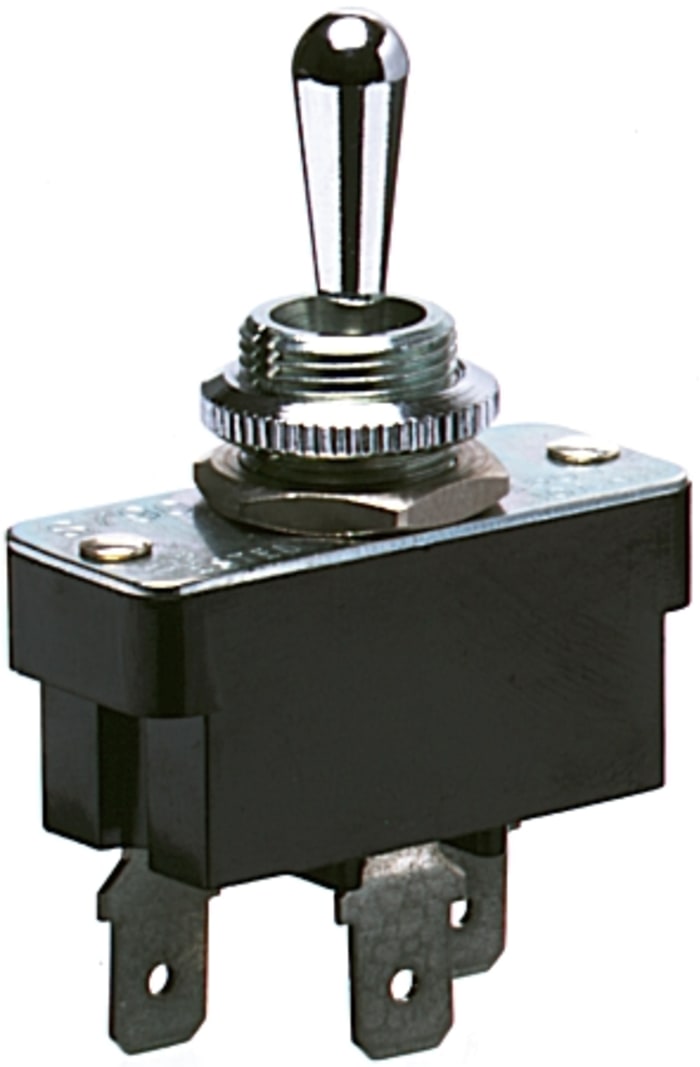Bulgin Toggle Switch, Panel Mount, On-Off-On, SPST, Screw Terminal